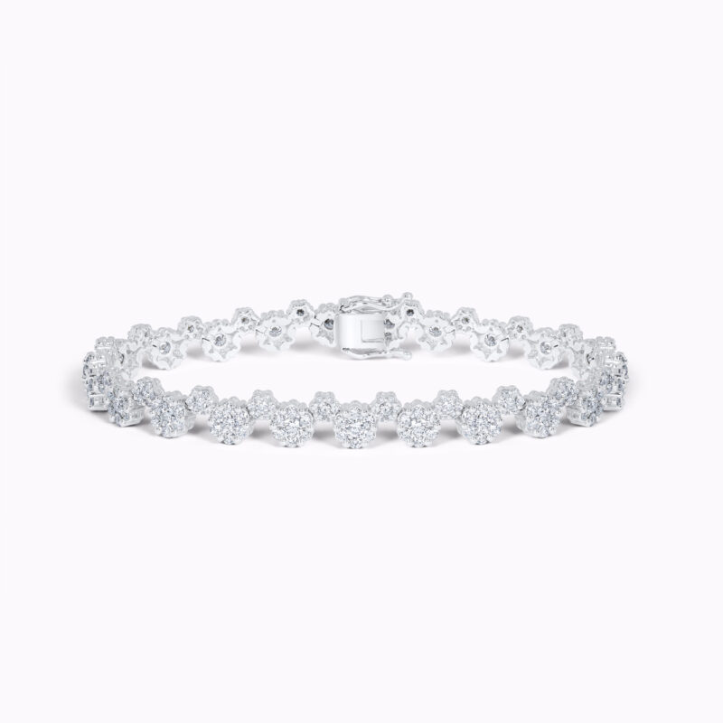 Round Diamond Blooming Bracelet