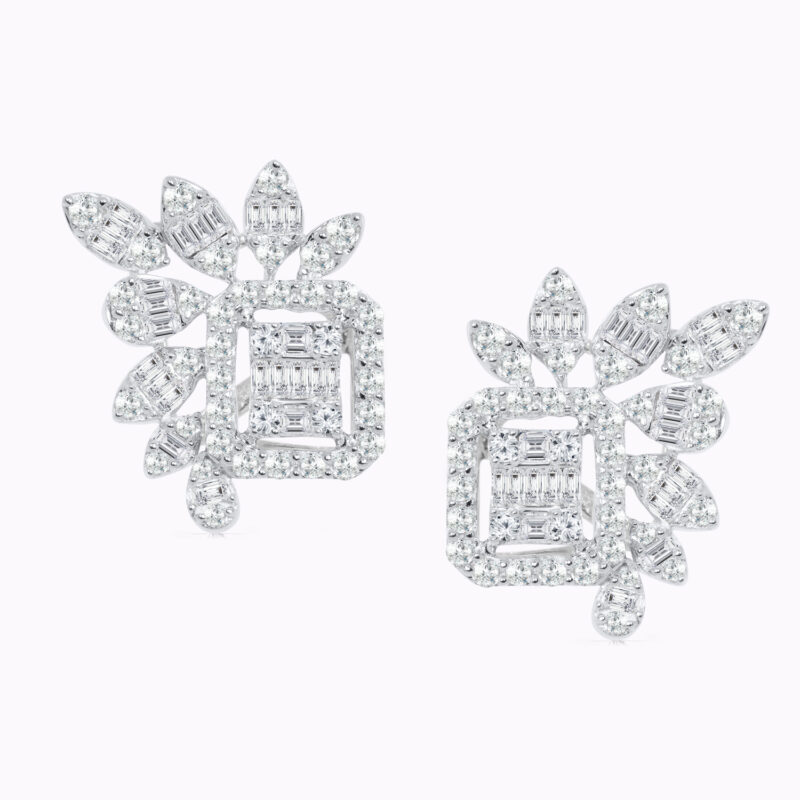 Illusion Fancy Shape Bee Stud Earrings