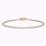 Bezel-Set Round Diamond Bracelet