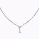 Teardrop Diamond Necklace