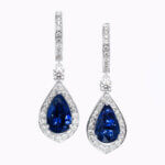 Teardrop Sapphire Earrings