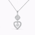 Heart Drop Diamond Pendant