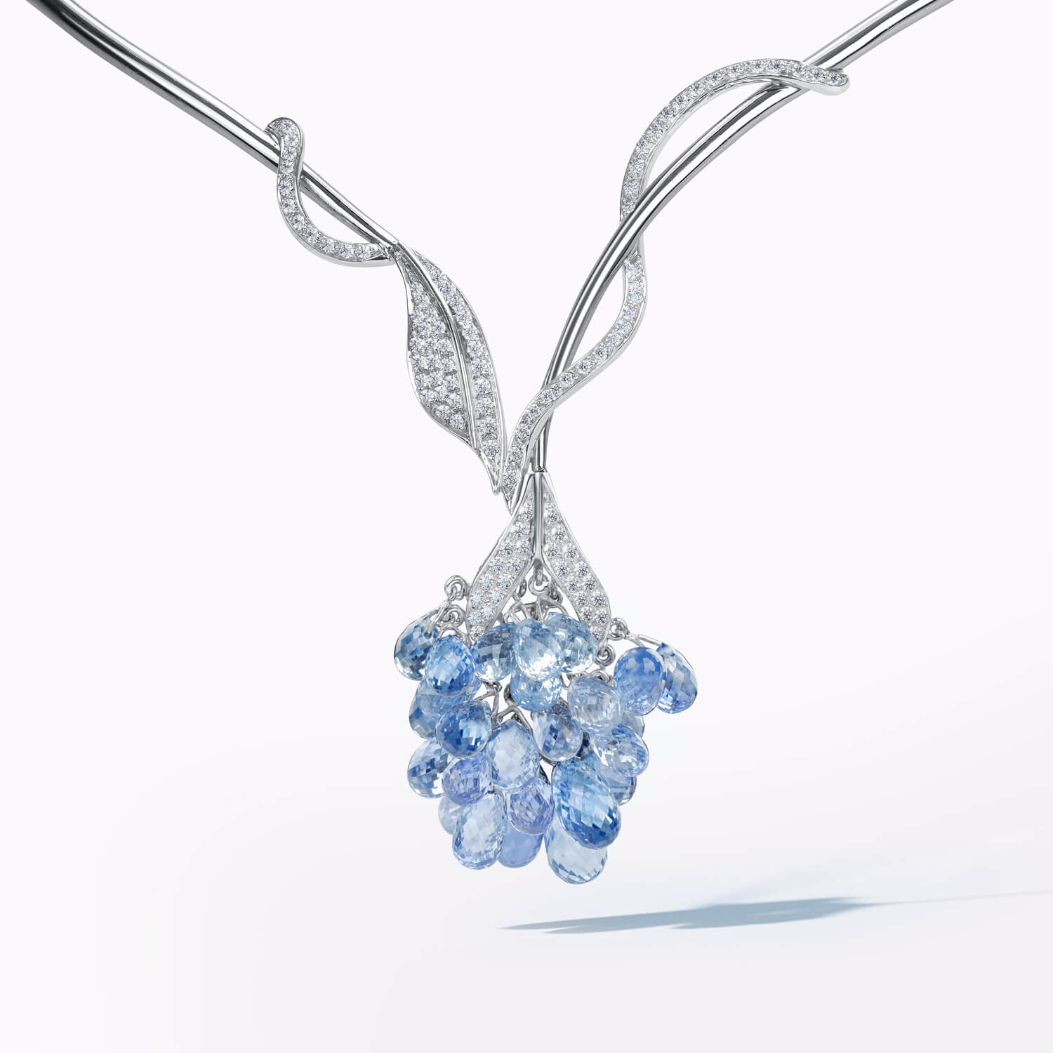 Briolette Sapphire & Diamond Choker