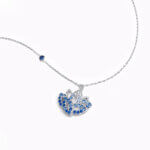 Sapphire Petal Lotus Necklace - Image 3