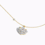 Diamond Petal Lotus Necklace - Image 3