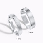 Chamfered Edge Satin Ring - Image 2