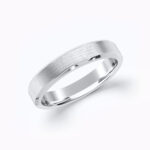 Chamfered Edge Satin Ring