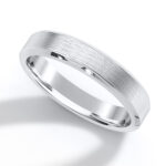 Chamfered Edge Satin Ring