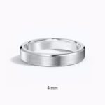 Chamfered Edge Satin Ring - Image 3