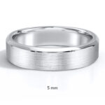 Chamfered Edge Satin Ring - Image 4