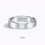 Chamfered Edge Satin Ring - Image 4