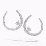 Diamond Crescent Earrings