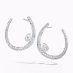 Diamond Crescent Earrings - Image 3